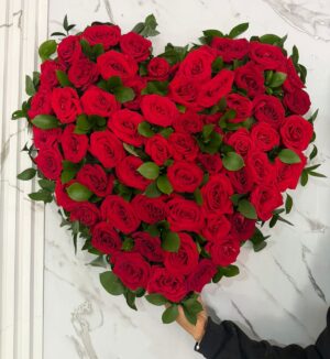 *.corazon rosas rojas #0164