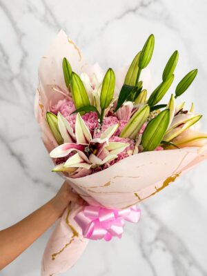*.Bouquet Lirios, Claveles y rosas #0167